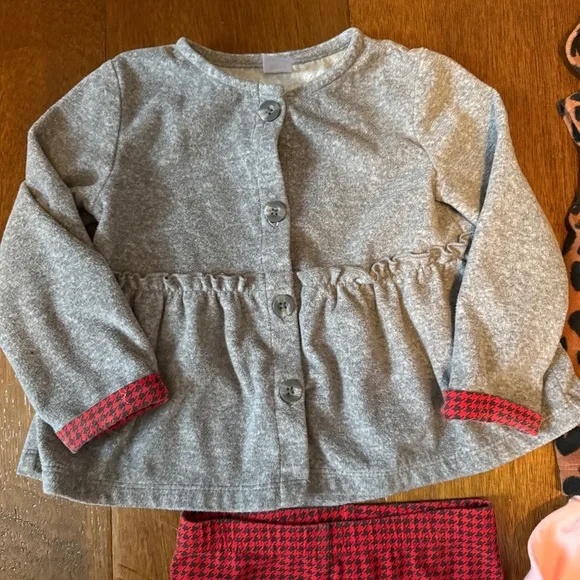 Carter's Kids Matching Set - Gray, Pink, Red, Leopard - Picture 2 of 16